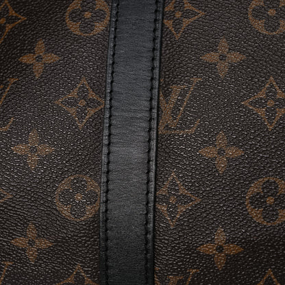 Louis Vuitton Monogram Macassar Keepall Bandouliere 45 10 of 15