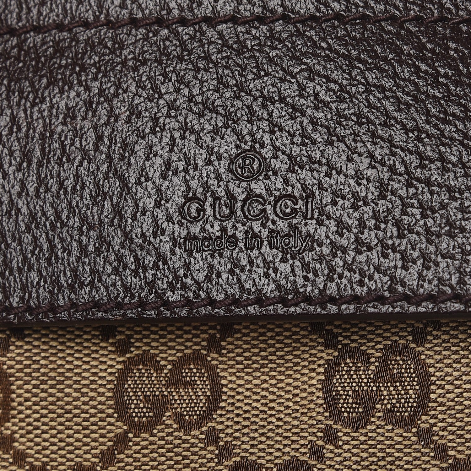 Gucci Monogram Web Belt Bag Dark Brown 5 of 8