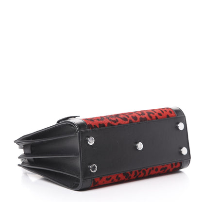 Saint Laurent Calf Hair Leopard Printed Nano Sac De Jour Red Black 3 of 12