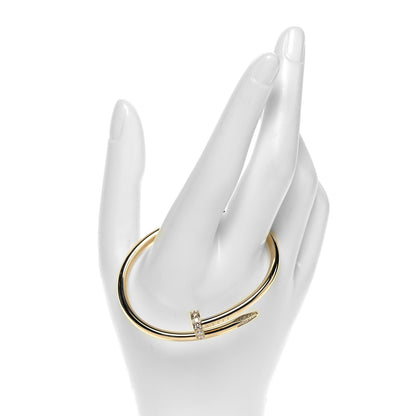 Cartier 18K Yellow Gold Diamond Juste Un Clou Bracelet 16 4 of 10