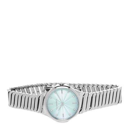 Tiffany Stainless Steel Diamond 28mm Metro 2-Hand Quartz Watch Ice Blue 2 of 5