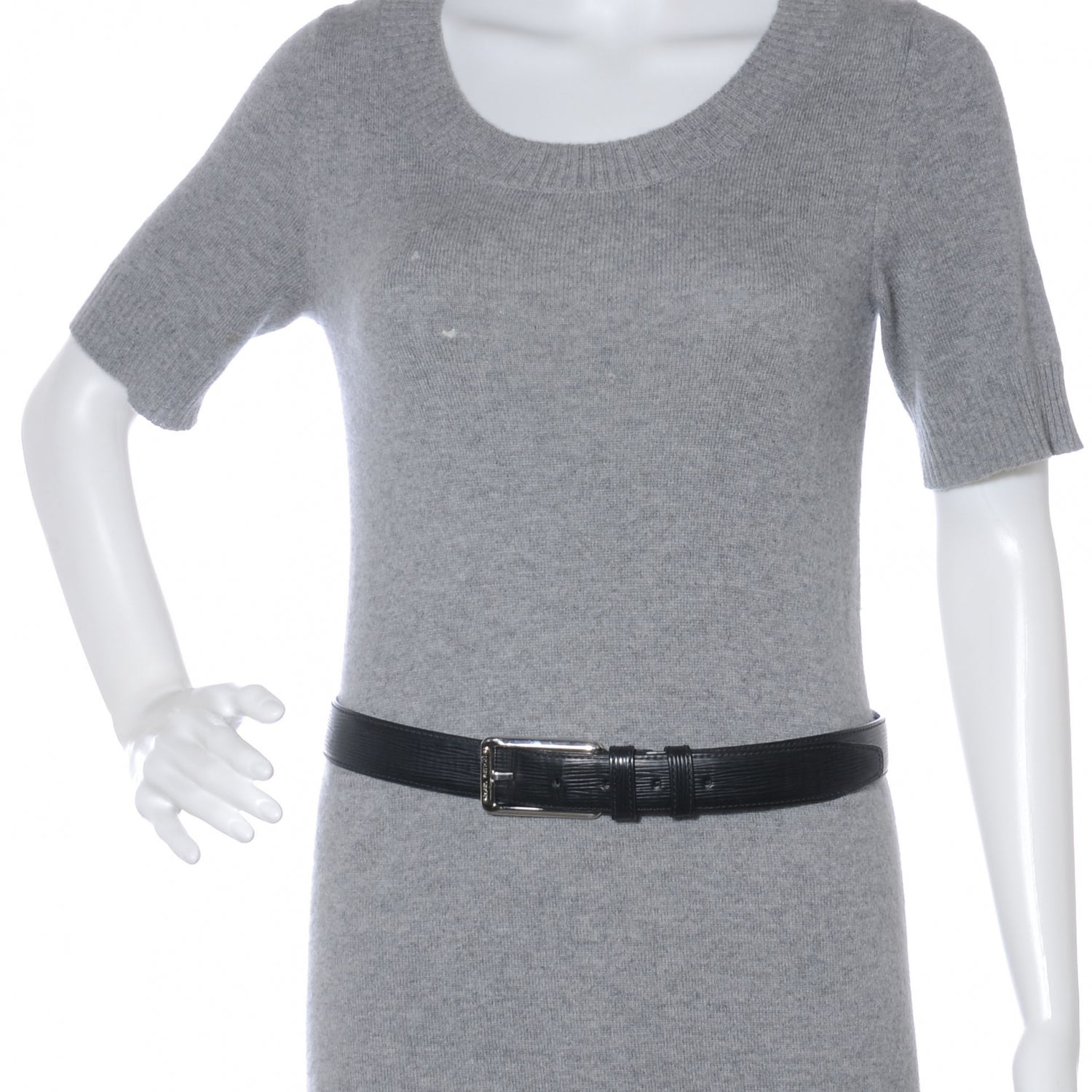 Louis Vuitton Epi Ceinture Force Belt 85 34 Black 2 of 7