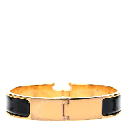 Hermes Enamel Narrow Clic Clac H Bracelet PM Black 3 of 6