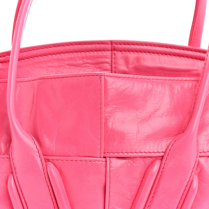 Bottega Veneta Paper Calfskin Maxi Intrecciato Mini Arco Pink 7 of 14