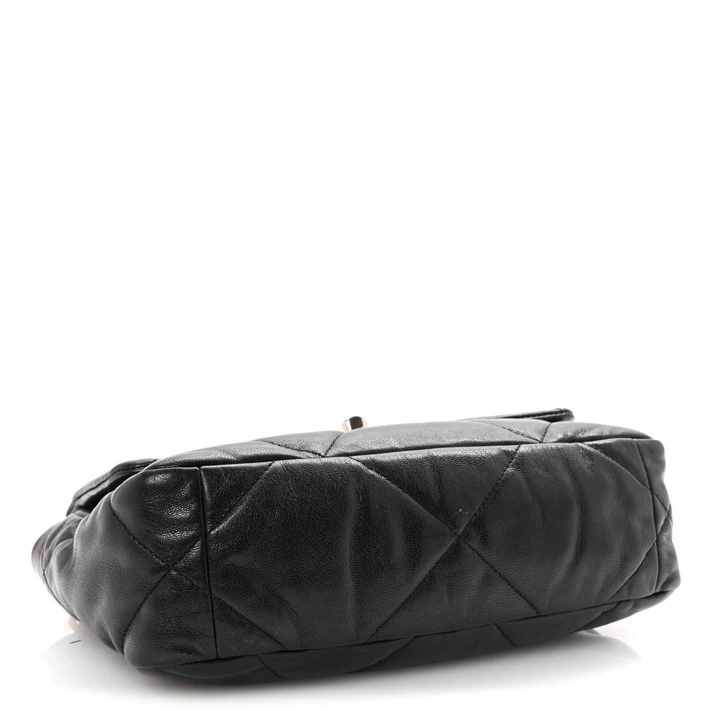 Goatskin Quilted Medium Chanel 19 Flap Black