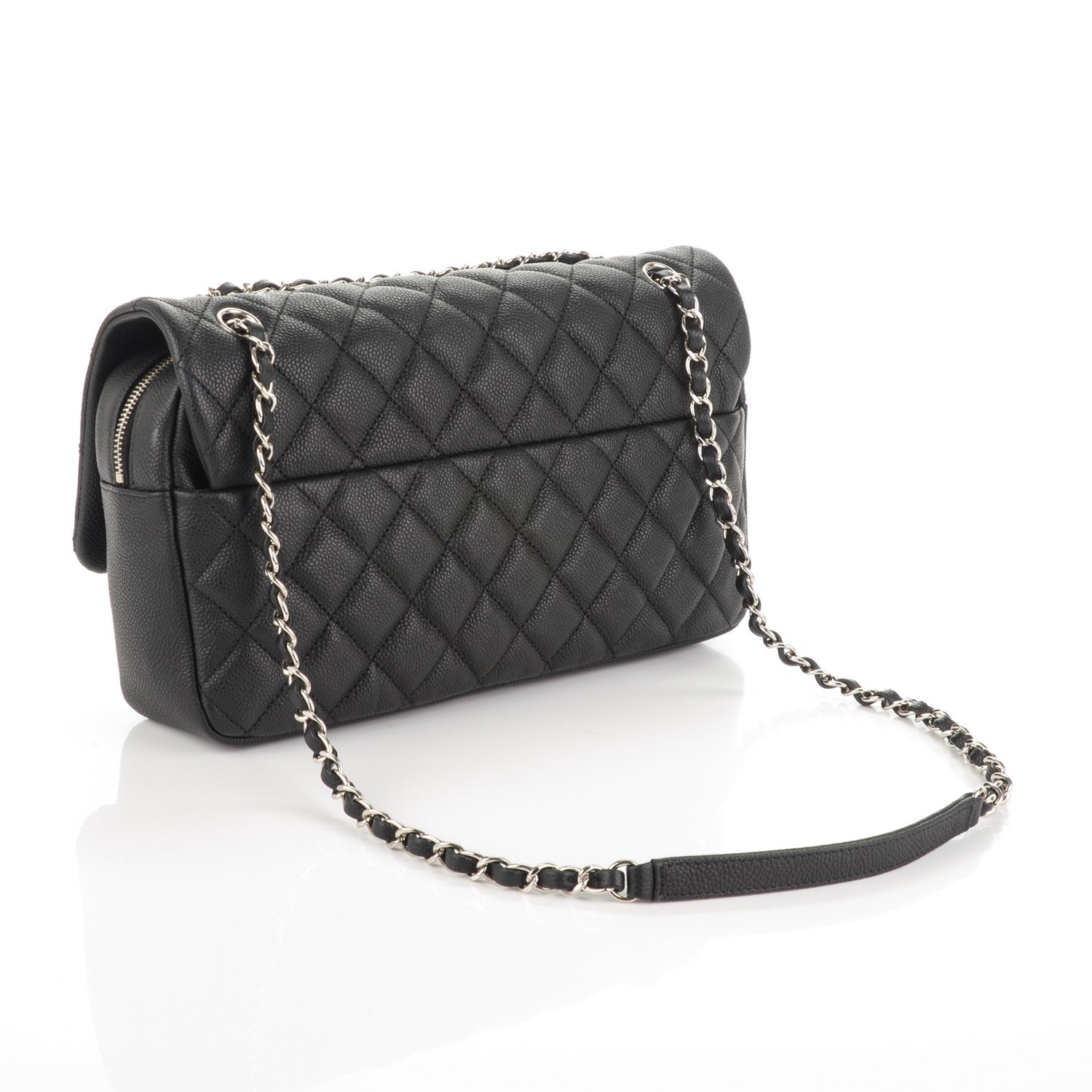 Chanel Caviar Quilted Jumbo Easy Flap Black 3 of 7
