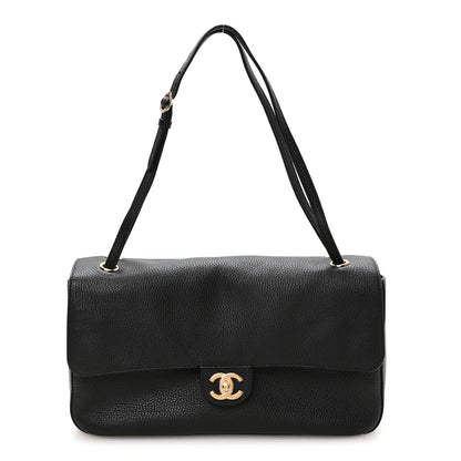 Chanel Grained Calfskin Small Souplissimo Maxi Flap Black 1 of 11