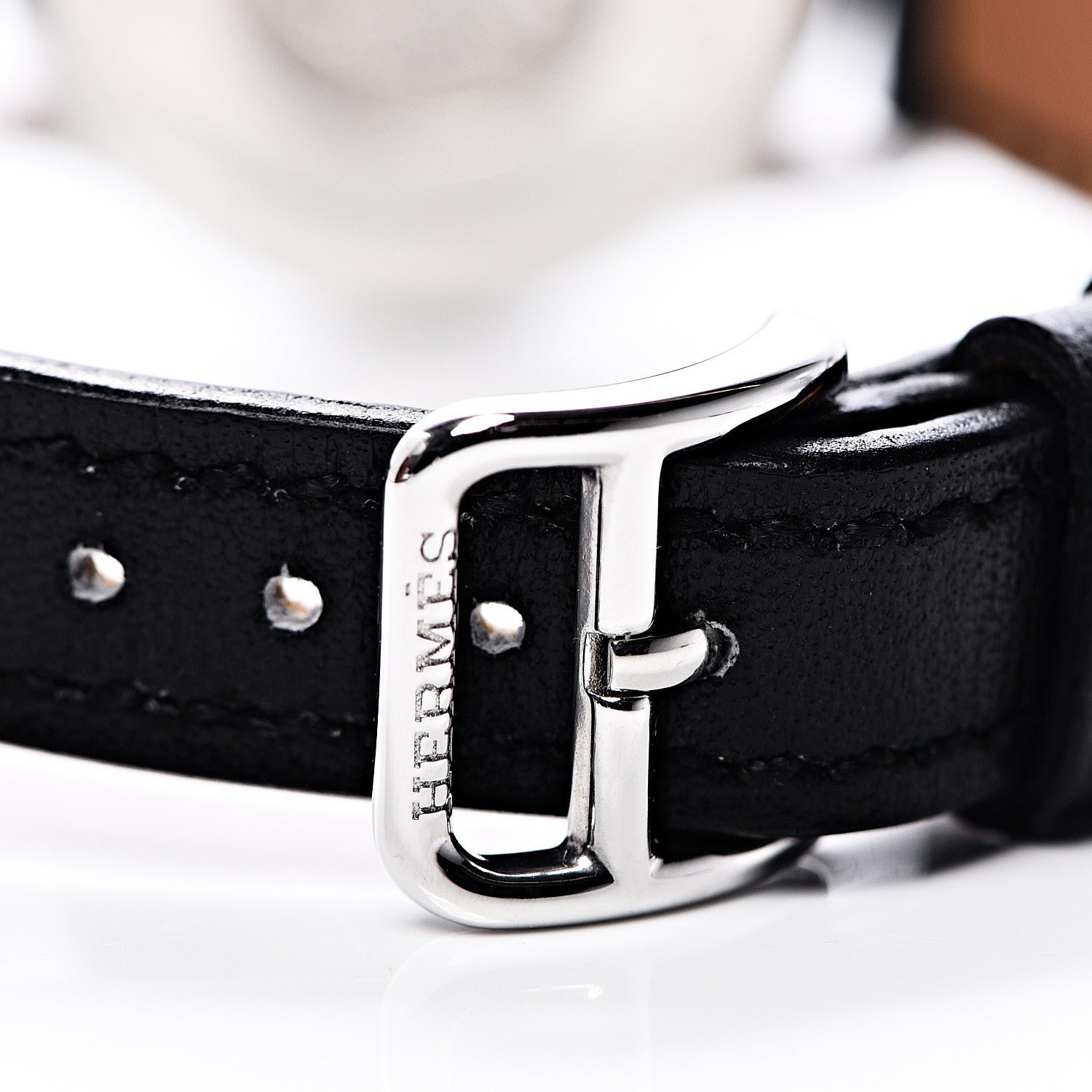 Hermes Stainless Steel Box 25mm Slim d'Hermes Quartz Watch Noir 6 of 9