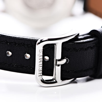 Hermes Stainless Steel Box 25mm Slim d'Hermes Quartz Watch Noir 6 of 9