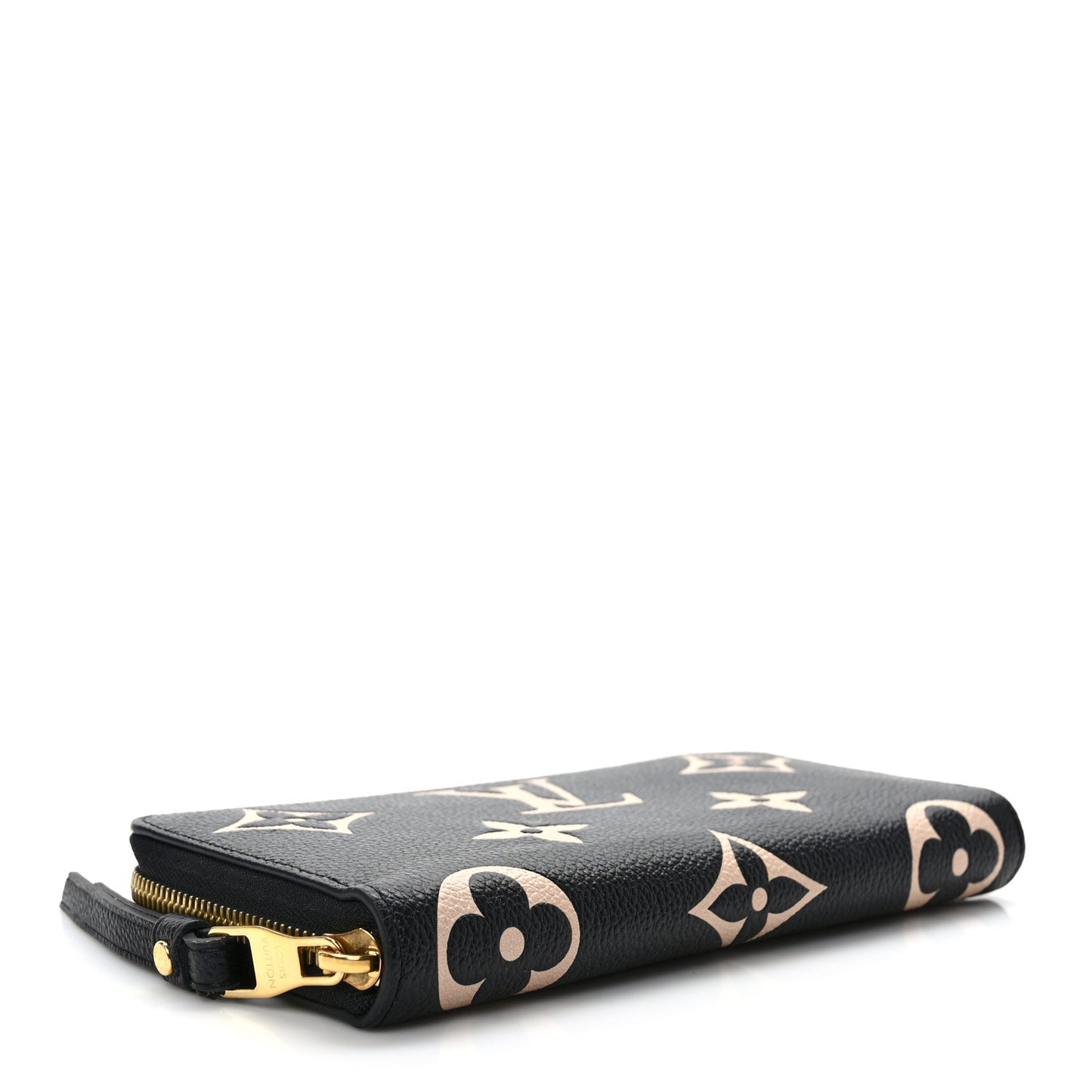 Empreinte Monogram Giant Zippy Wallet Black Beige