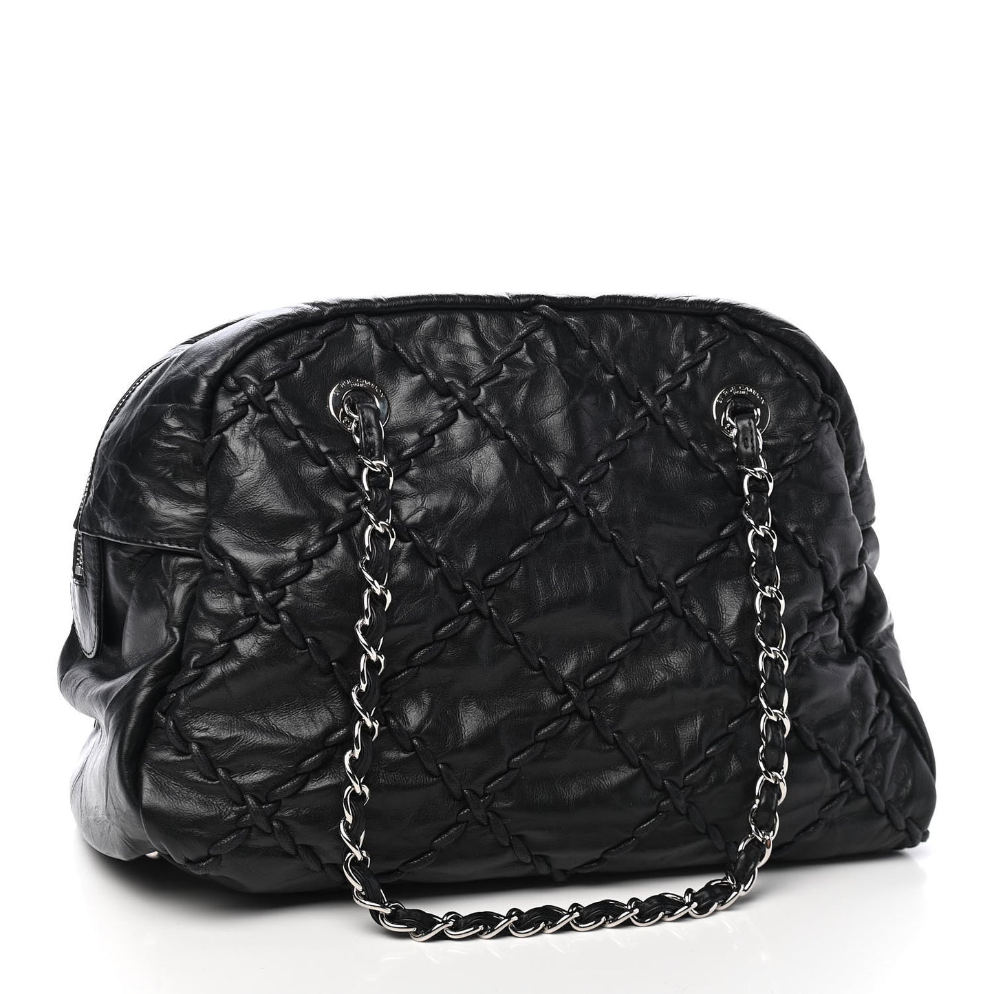 Calfskin Ultra Stitch Bowler Black
