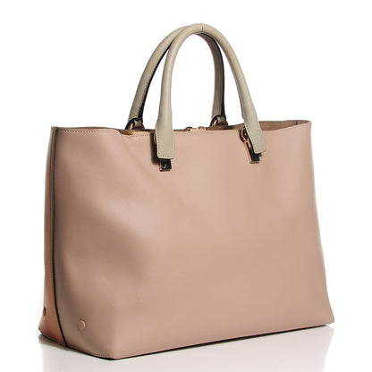 Chloe Smooth Calfskin Medium Baylee Open Tote Rope Beige Wet Sand 3 of 8