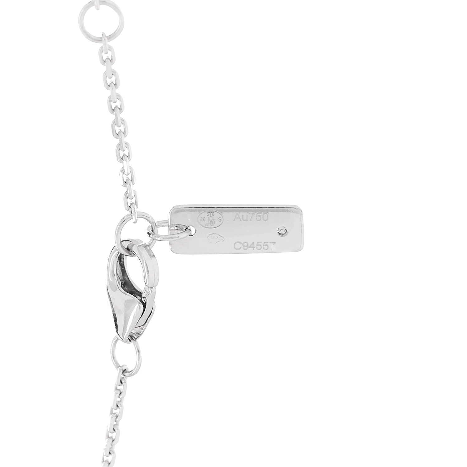 Messika 18K White Gold Diamond 2 Row Move Uno Pave Necklace 5 of 5