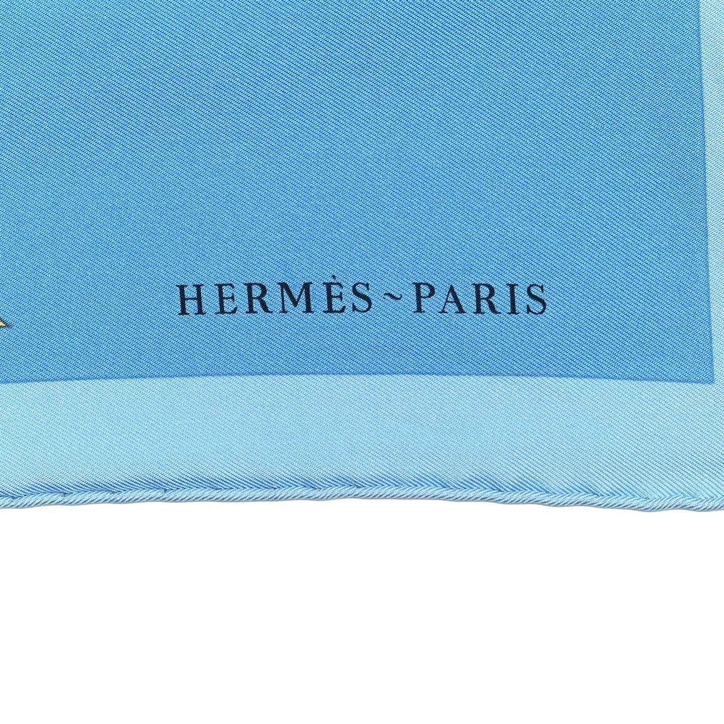 Silk Robe Legere Scarf 45 Bleu Orange Jaune