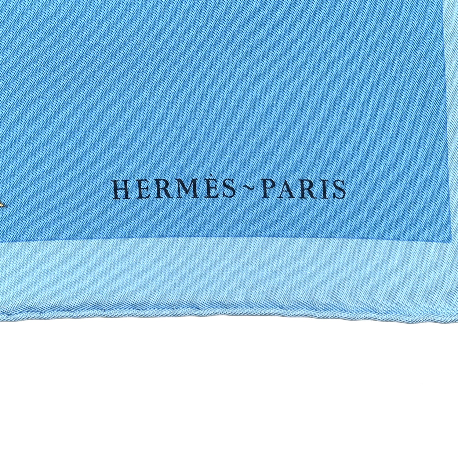 Hermes Silk Robe Legere Scarf 45 Bleu Orange Jaune 2 of 4