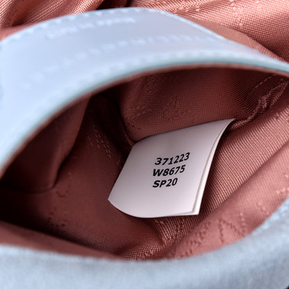 Stella McCartney Shaggy Deer Mini Falabella Fold Over Tote Light Blue 8 of 10