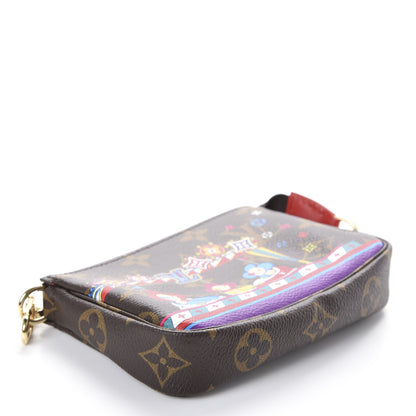 Louis Vuitton Monogram 2020 Christmas Animation Bumper Cars Mini Pochette Accessories Coquelicot 4 of 10