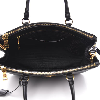 Prada Saffiano Medium Galleria Double Zip Tote Black 6 of 12