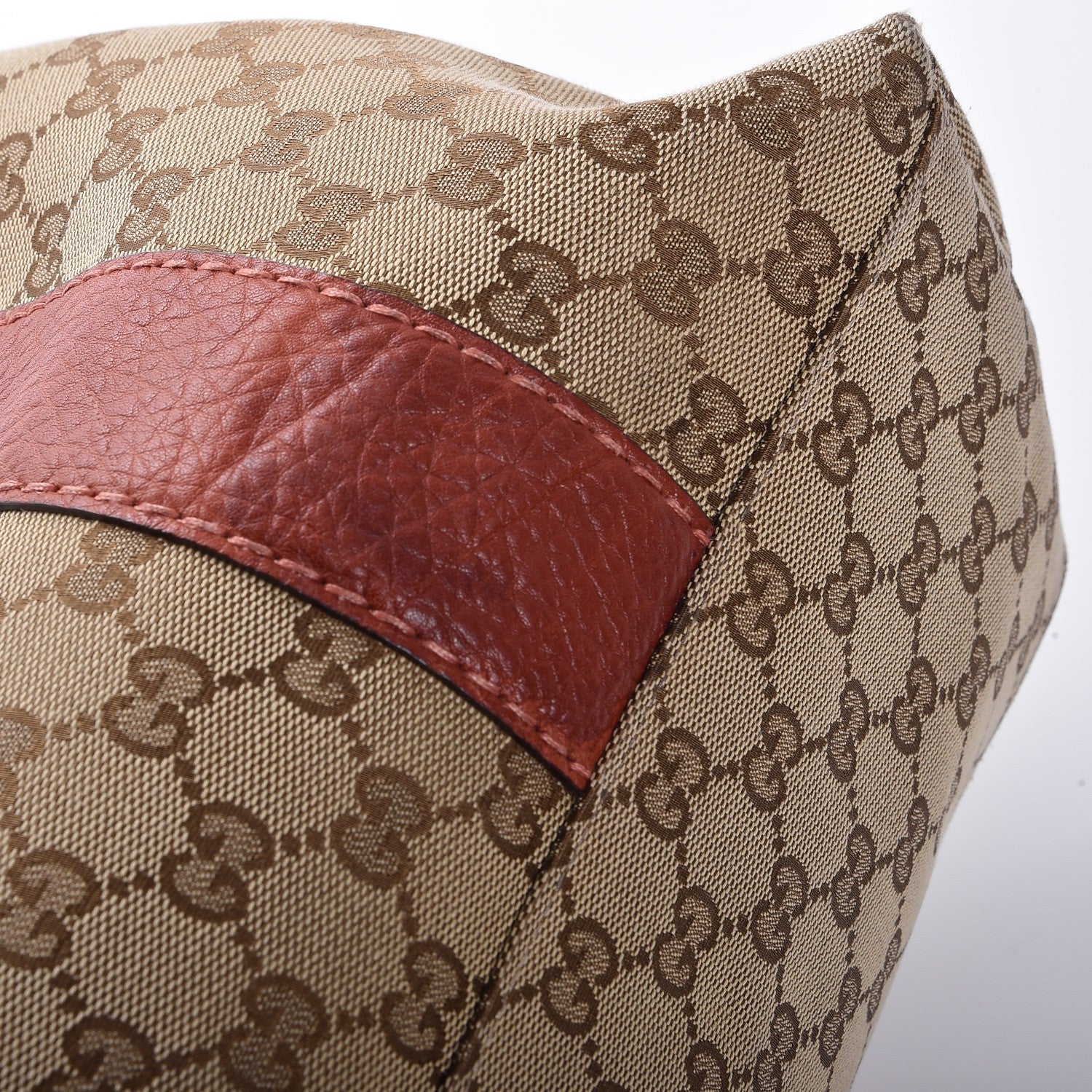 Gucci Monogram Libeccio Bamboo Bar Medium Tote Brown 8 of 8