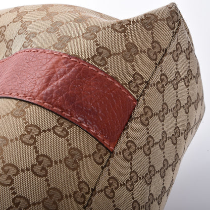 Gucci Monogram Libeccio Bamboo Bar Medium Tote Brown 8 of 8