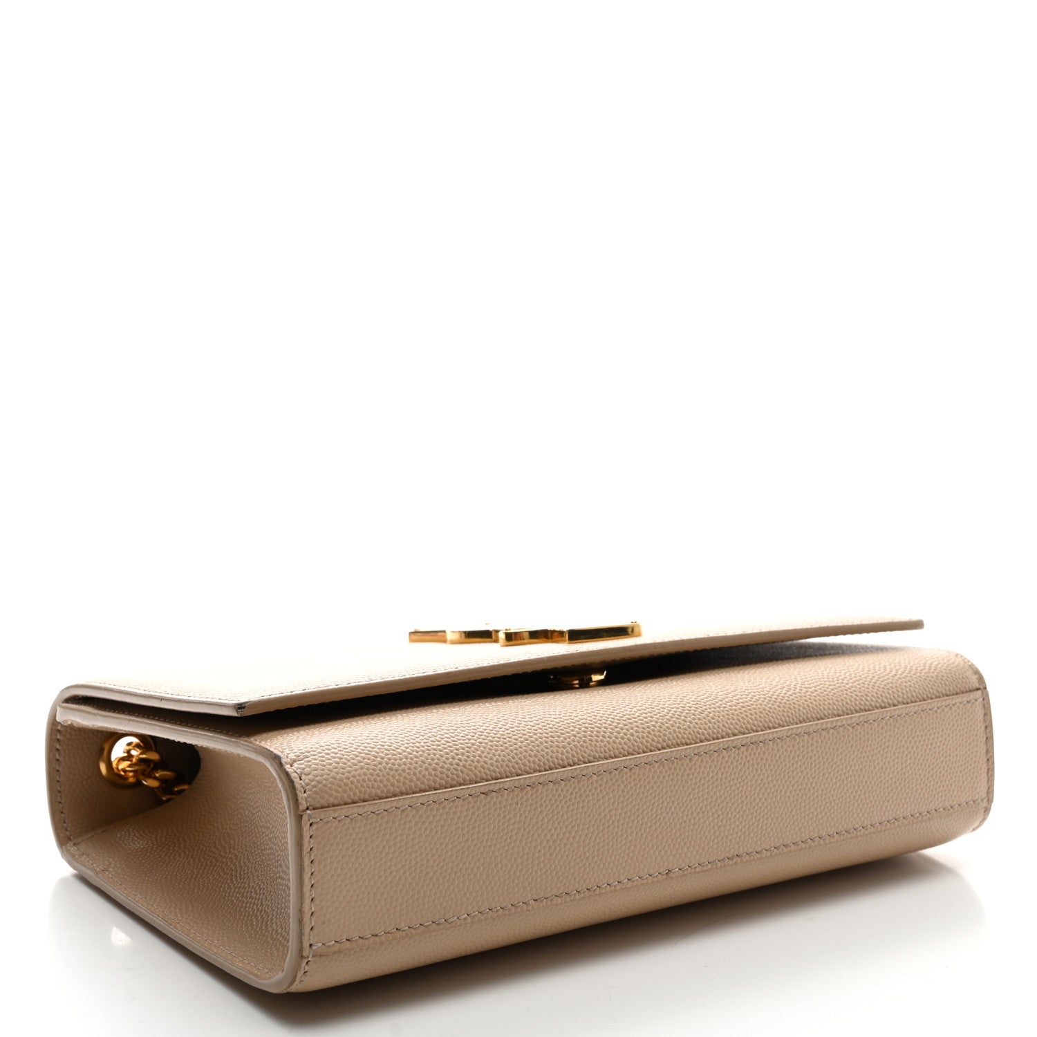 Saint Laurent Grain De Poudre Small Monogram Kate Satchel Nude Powder 4 of 9