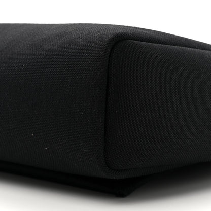 Hermes Military Toile Vache Hunter Herbag Messenger 39 Black 10 of 12