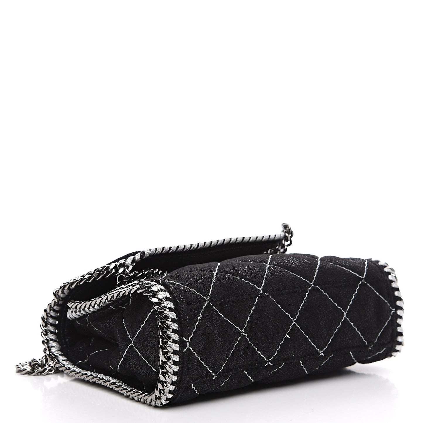 Shaggy Deer Quilted Mini Falabella Black
