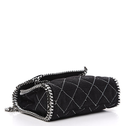 Stella McCartney Shaggy Deer Quilted Mini Falabella Black 3 of 7