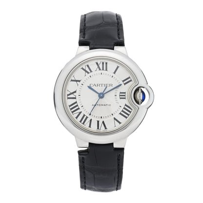 Cartier Stainless Steel Alligator 33mm Ballon Bleu De Cartier Automatic Watch 1 of 5