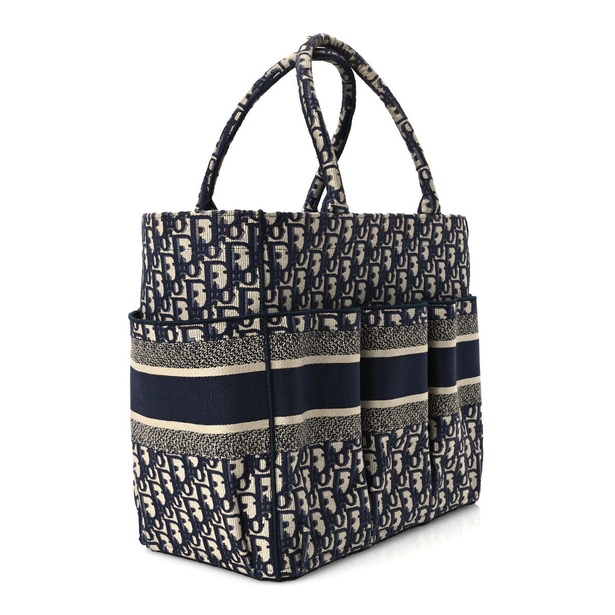 Christian Dior Oblique Catherine Tote Blue 3 of 12