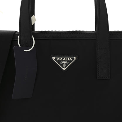 Prada Re-Nylon Saffiano Metal Triangle Logo Briefcase Black 7 of 9