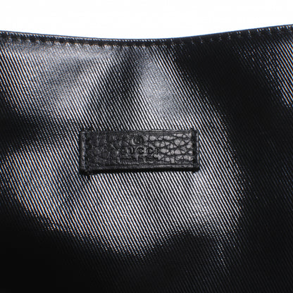 Gucci Leather Signature Shoulder Bag Black 4 of 8
