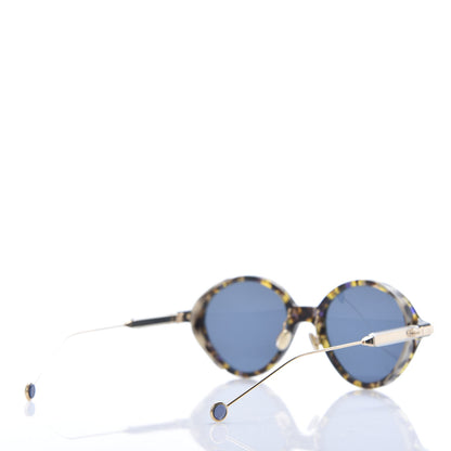 Christian Dior Acetate Umbrage Round Sunglasses Tortoise Blue 4 of 8