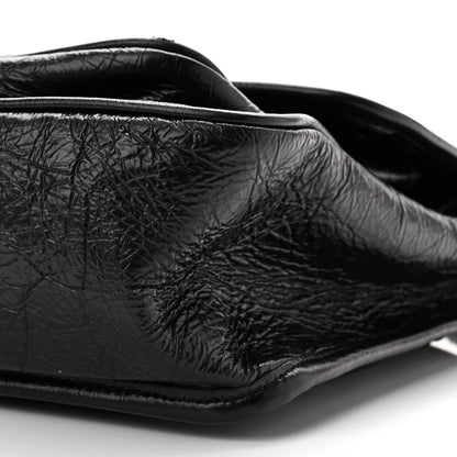 Saint Laurent Crinkled Calfskin Matelasse Monogram Medium Niki Chain Satchel Black 9 of 9