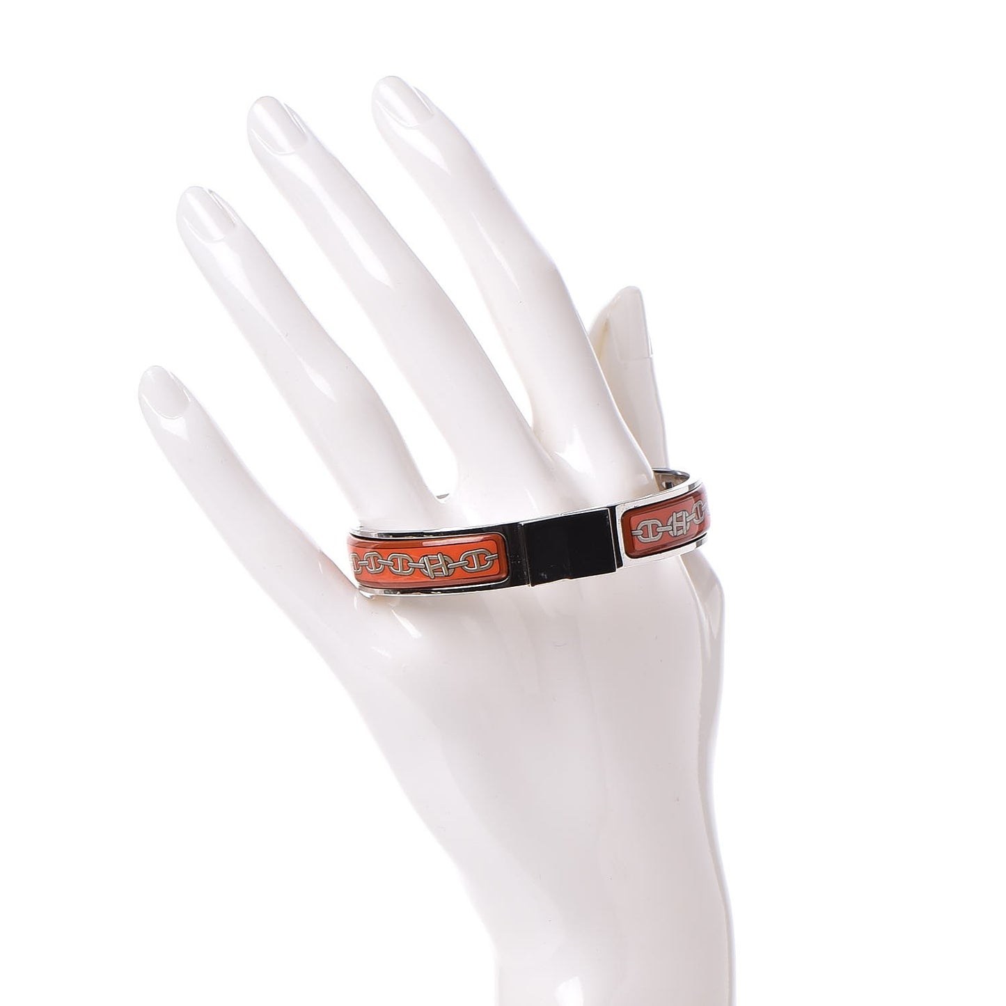 Enamel Printed Narrow Clic Clac Chaine d'Ancre Bracelet GM