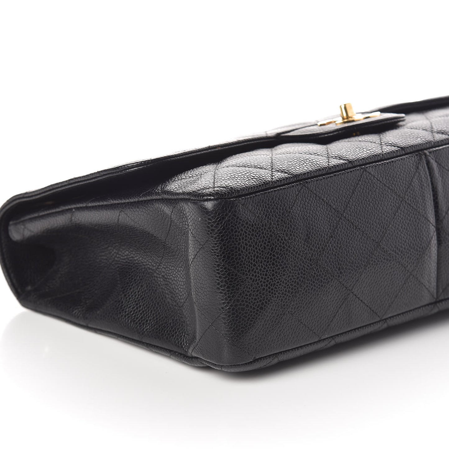 Caviar Quilted Jumbo Single Flap Black