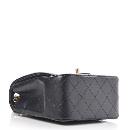 Chanel Lambskin Quilted Mini Square Flap Black 4 of 10