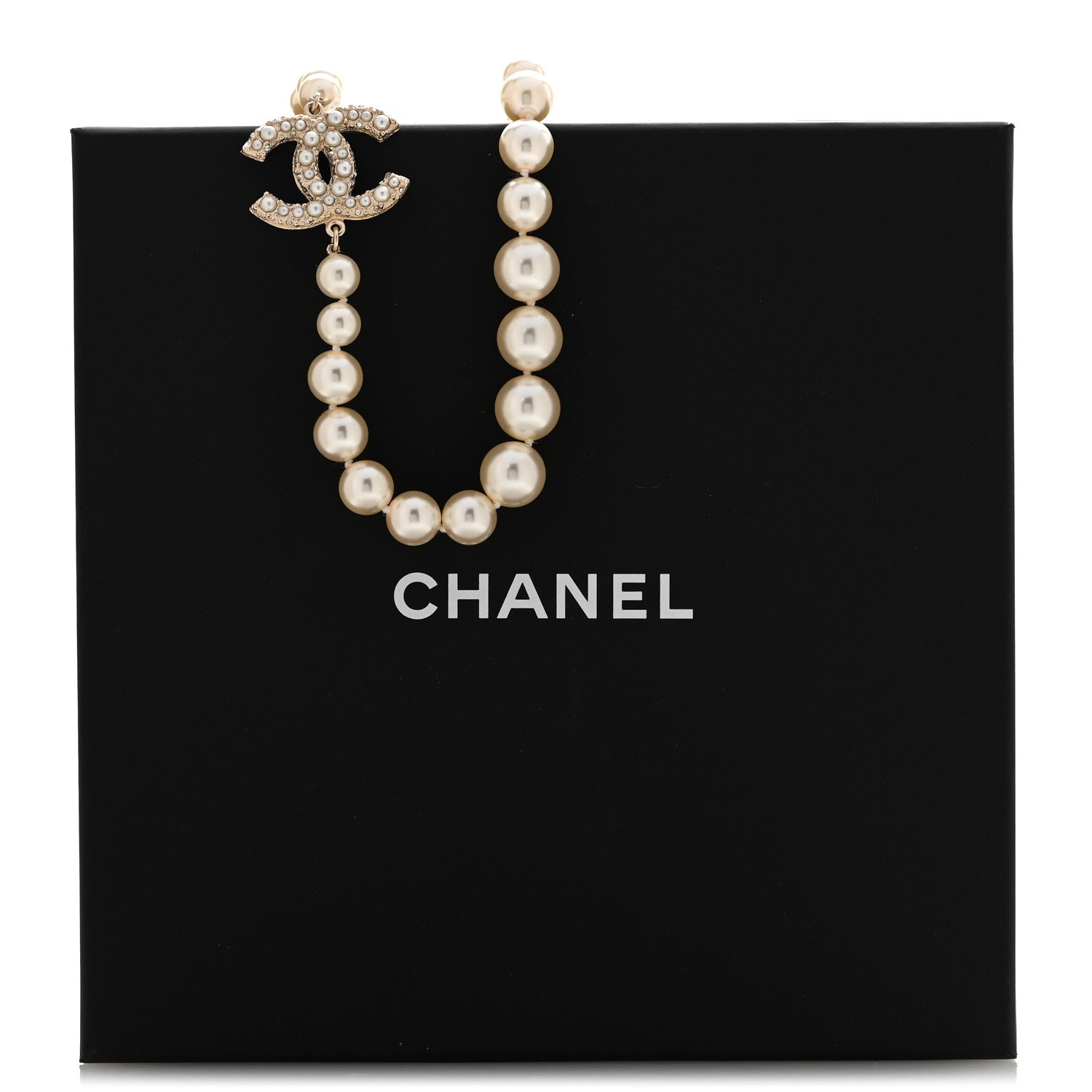 Chanel Pearl CC 100th Anniversary Necklace Light Gold 6 of 6