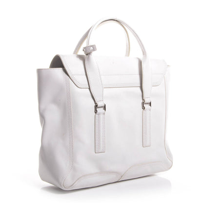 3.1 Phillip Lim 3.1 Calfskin Large Pashli Satchel White 3 of 12