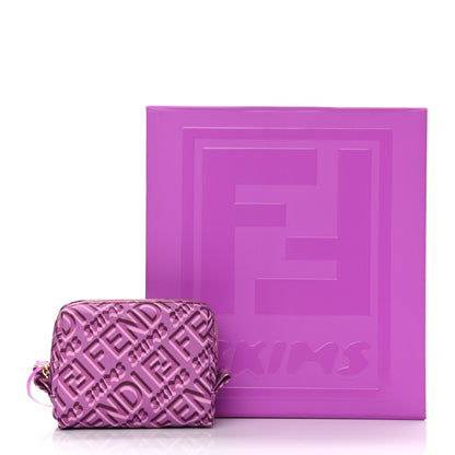 Fendi X SKIMS Nylon XS Trapezoid Beauty Pouch Bouganville 11 of 11