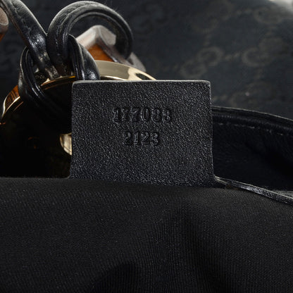 Gucci Monogram Large Indy Top Handle Bag Black 7 of 18