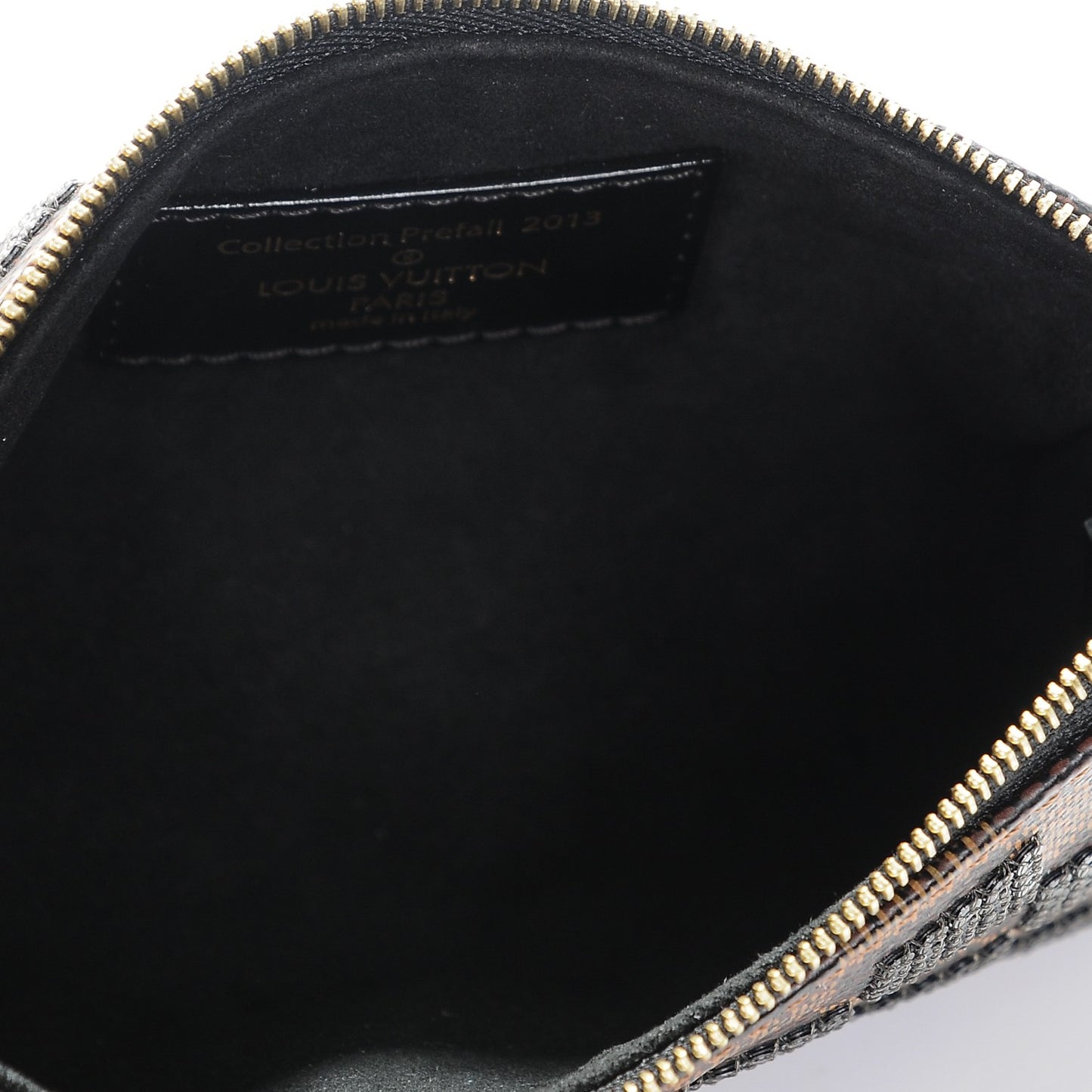 Damier Paillettes Mini Pochette Accessories Black
