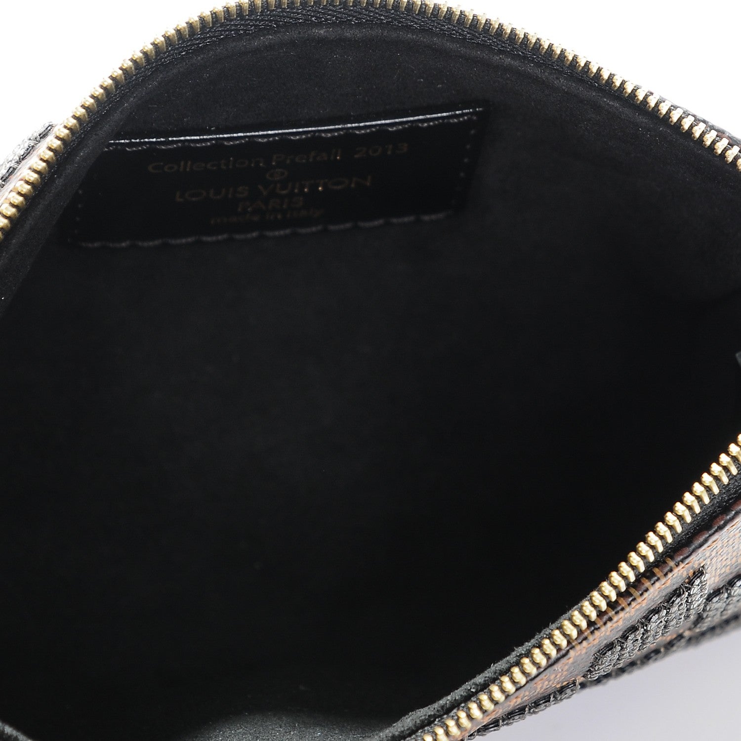 Louis Vuitton Damier Paillettes Mini Pochette Accessories Black 5 of 7