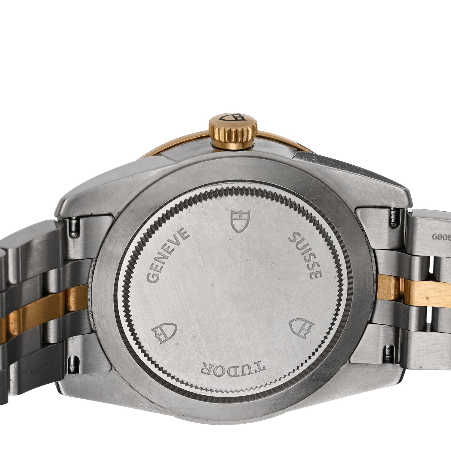 TUDOR Stainless Steel 18K Yellow Gold 36mm Glamour Date Automatic Watch Champagne 55003 4 of 4