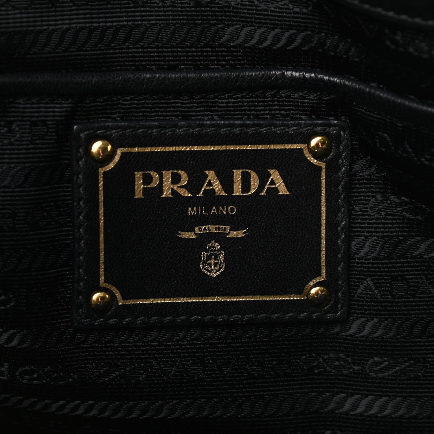 Prada Tessuto Nylon Gaufre Tote Black 5 of 11