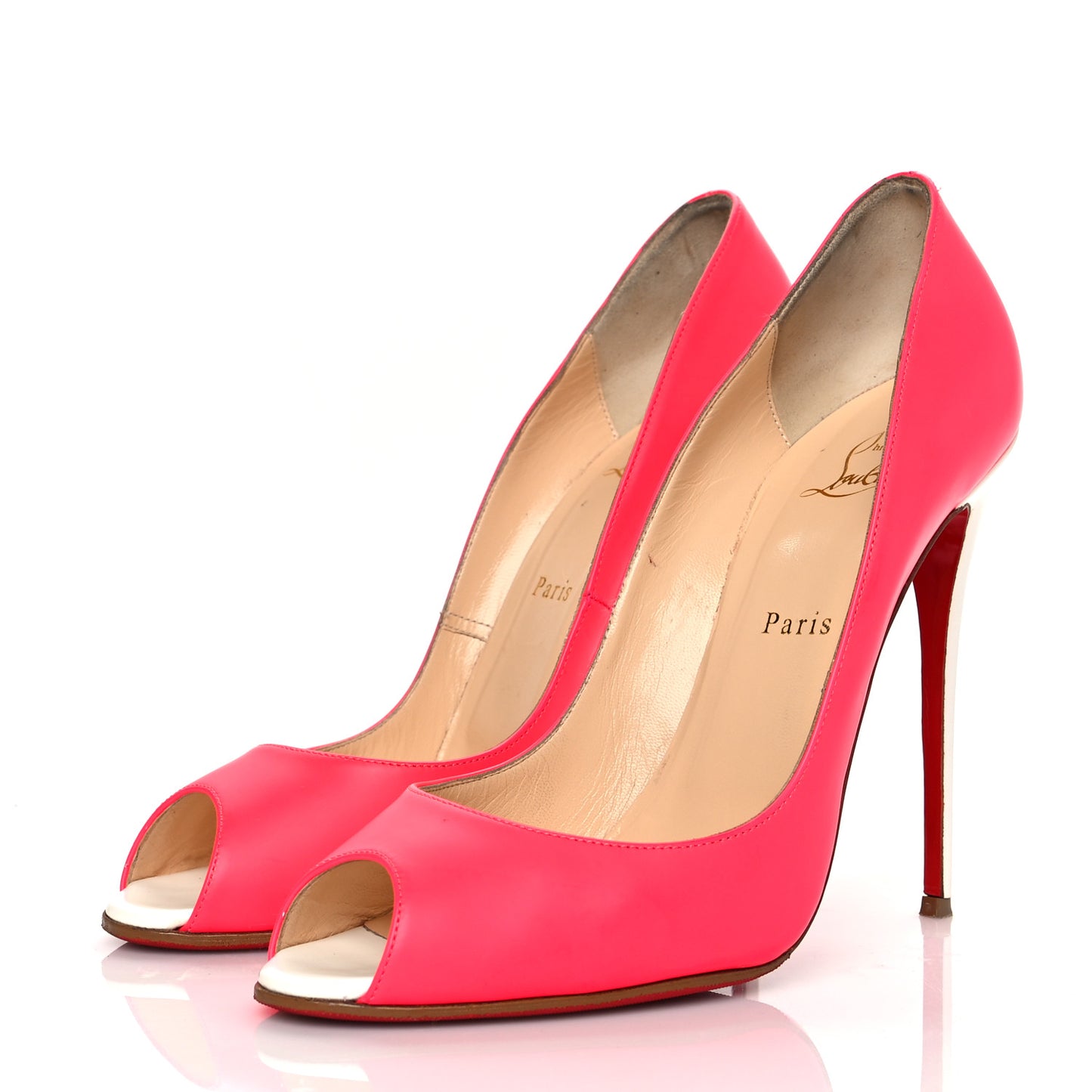 Jazz Calf Youpi 120 Pumps 40 Fuchsia White