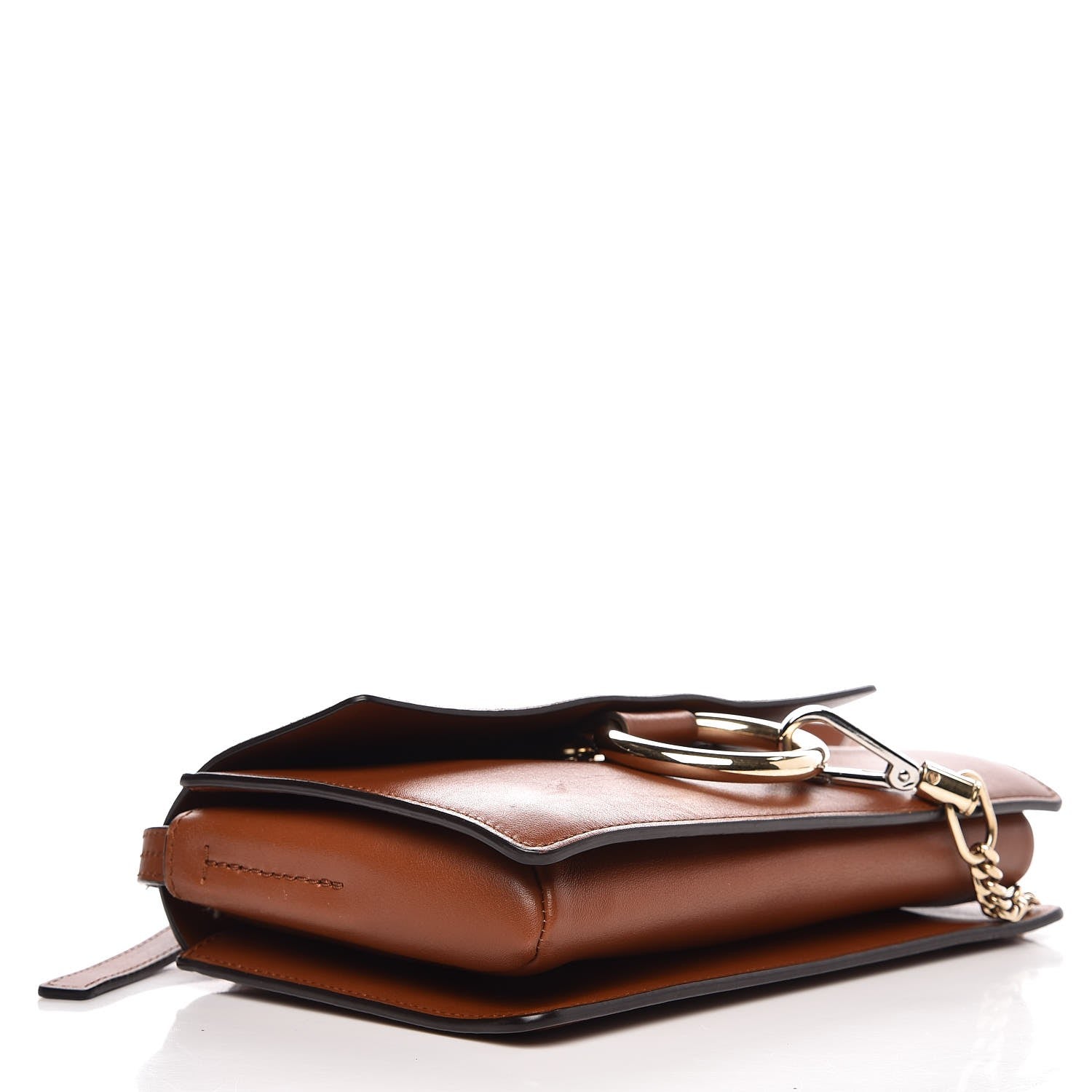 Chloe Suede Calfskin Small Faye Shoulder Bag Tobacco 4 of 10