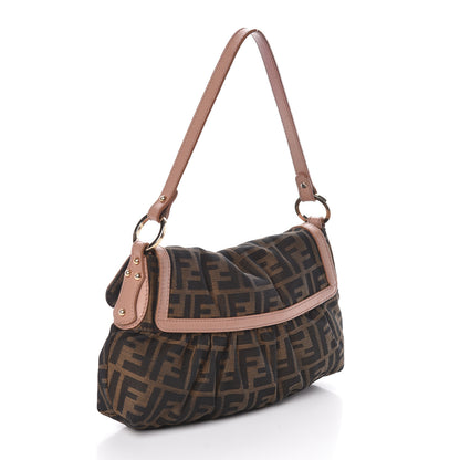 Fendi Zucca Cuoio Lucido Small Chef Shoulder Bag Tobacco Bois de Rose 3 of 9
