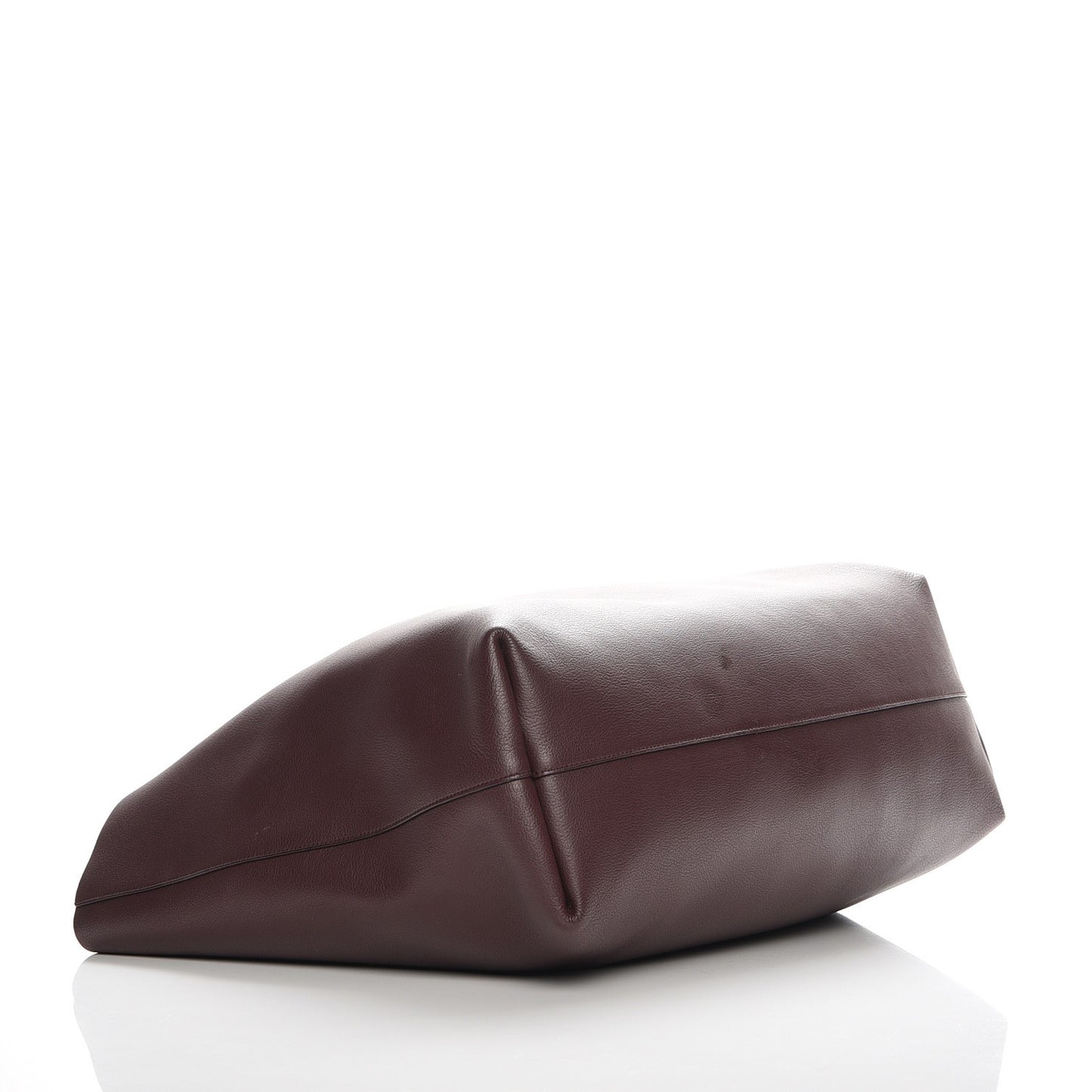 Calfskin Large Shopping Tote Bordeaux