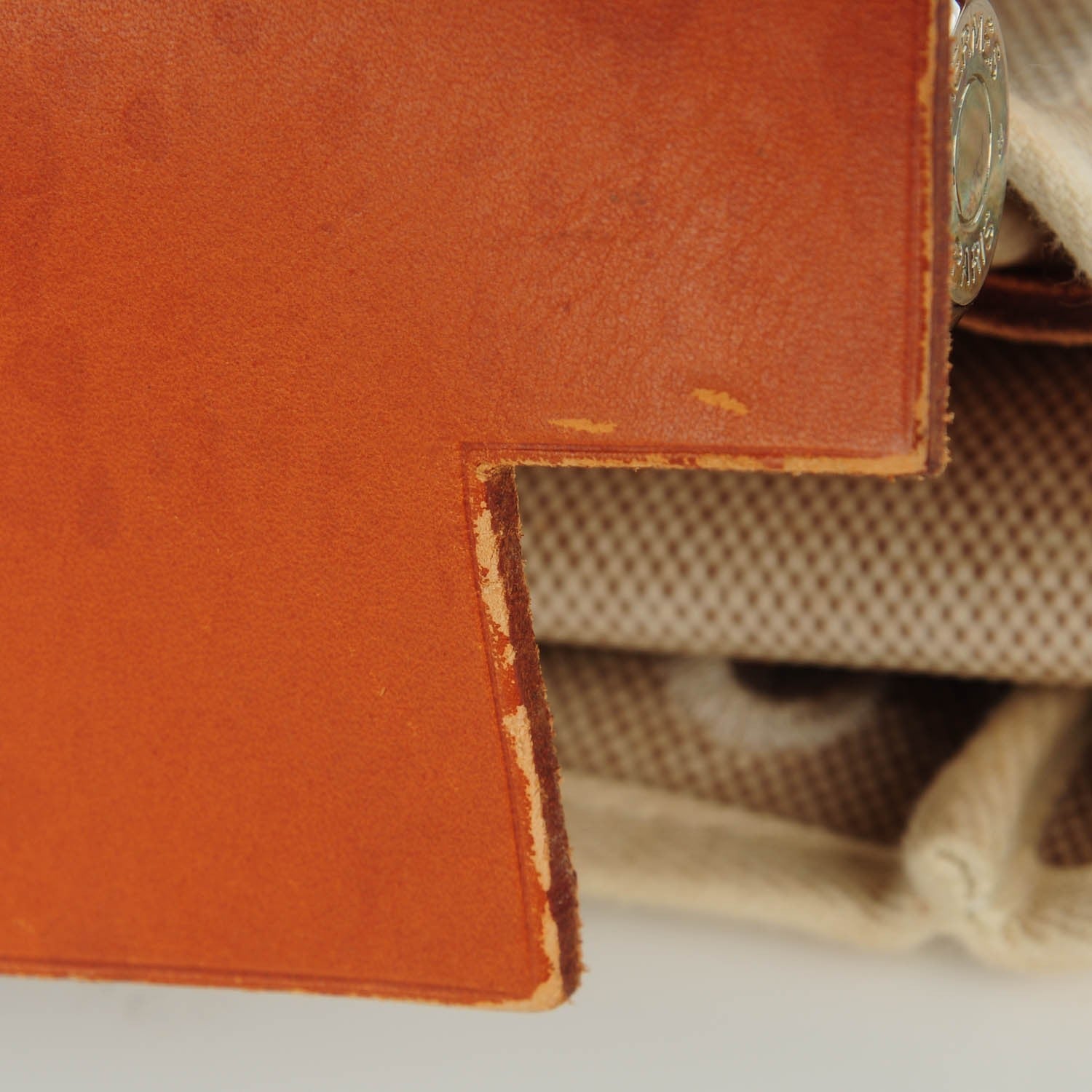 Hermes Toile Vache Calfskin Herbag 30 PM Backpack Natural 13 of 14